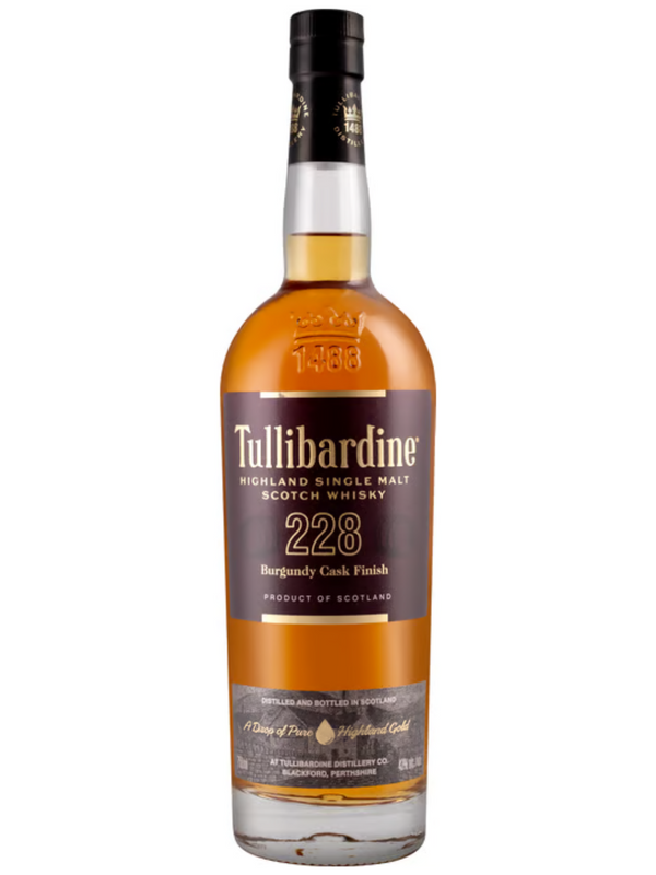 Tullibardine 228 Burgundy Cask Finish Highland Single Malt Whisky
